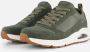 Skechers Uno Stacre Heren Sneakers Olijfgroen - Thumbnail 2
