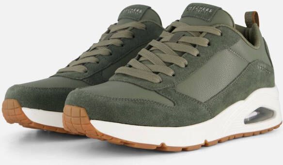 Skechers Uno Stacre Heren Sneakers Olijfgroen - Foto 2