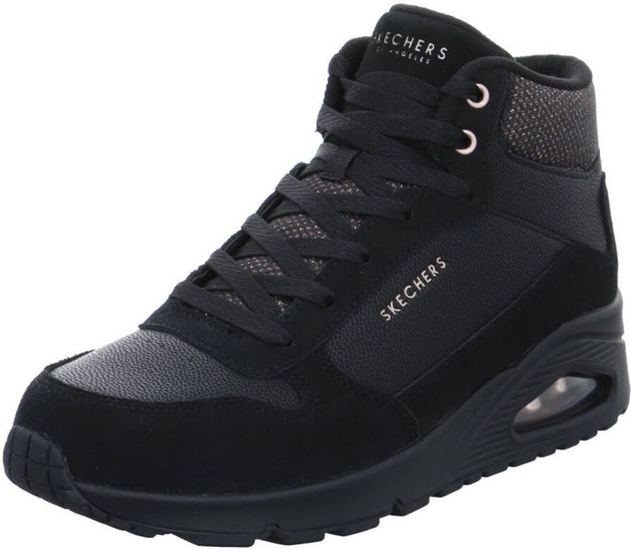 Skechers Uno Stacre Shine Sneakers Zwart