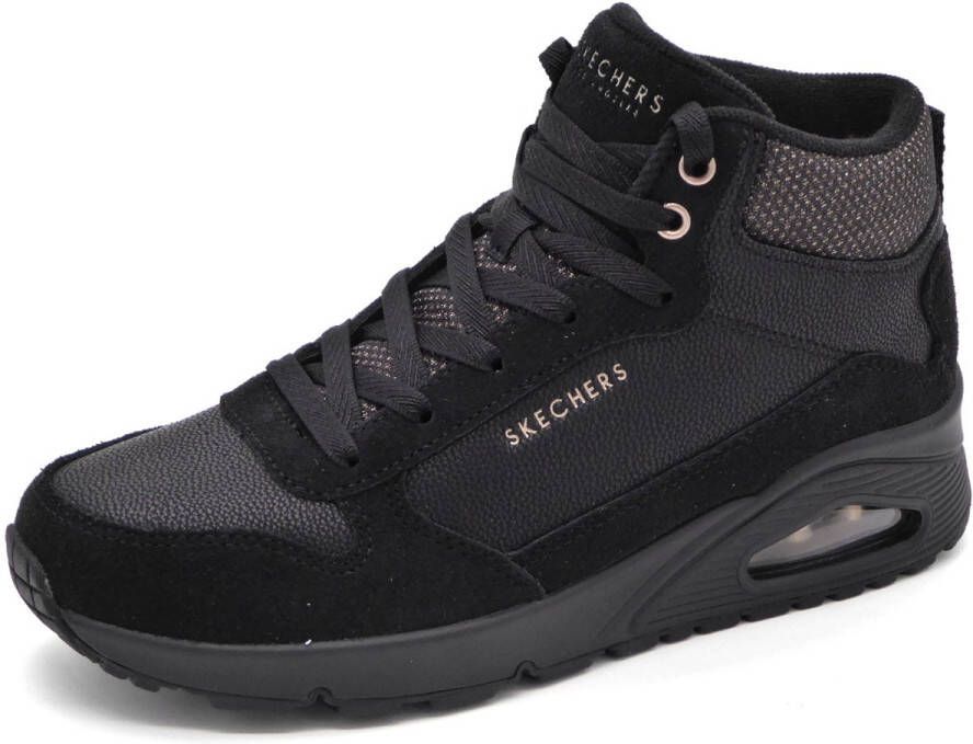 Skechers Uno Stacre Shine Sneakers Zwart