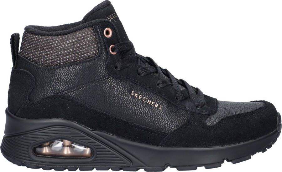 Skechers Uno Stacre Shine Sneakers Zwart