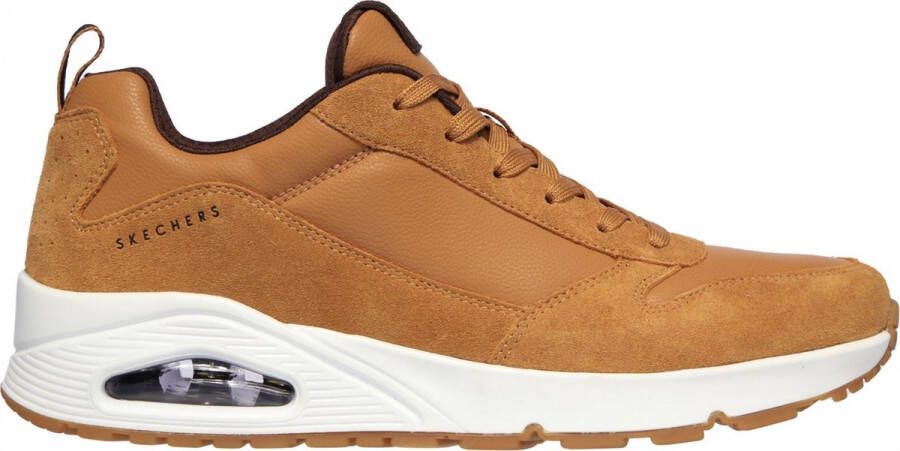 Skechers Sneakers Uno Stacre met luchtkamerzool vrijetijdsschoen lage schoen veterschoen - Foto 8