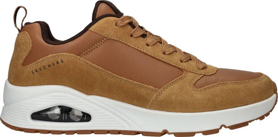 Skechers Sneakers Uno Stacre met luchtkamerzool vrijetijdsschoen lage schoen veterschoen