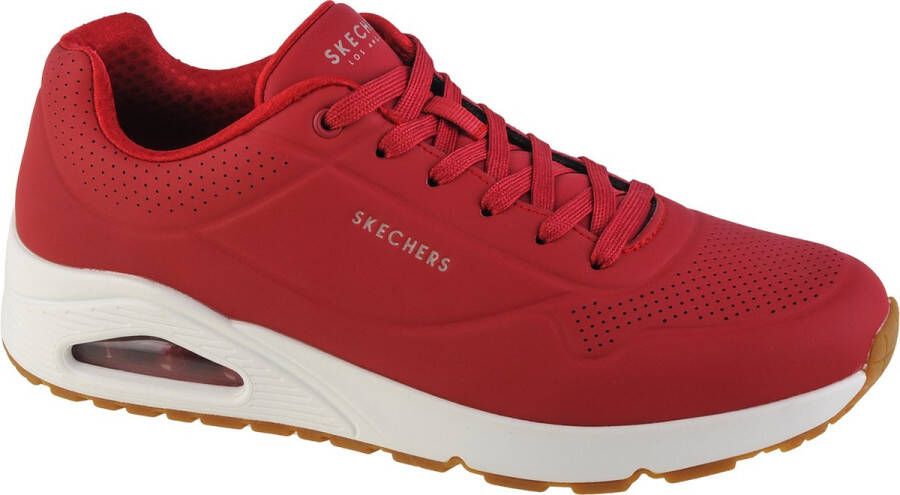 Skechers Uno-Stand on Air 52458-DKRD Mannen Rood Sneakers