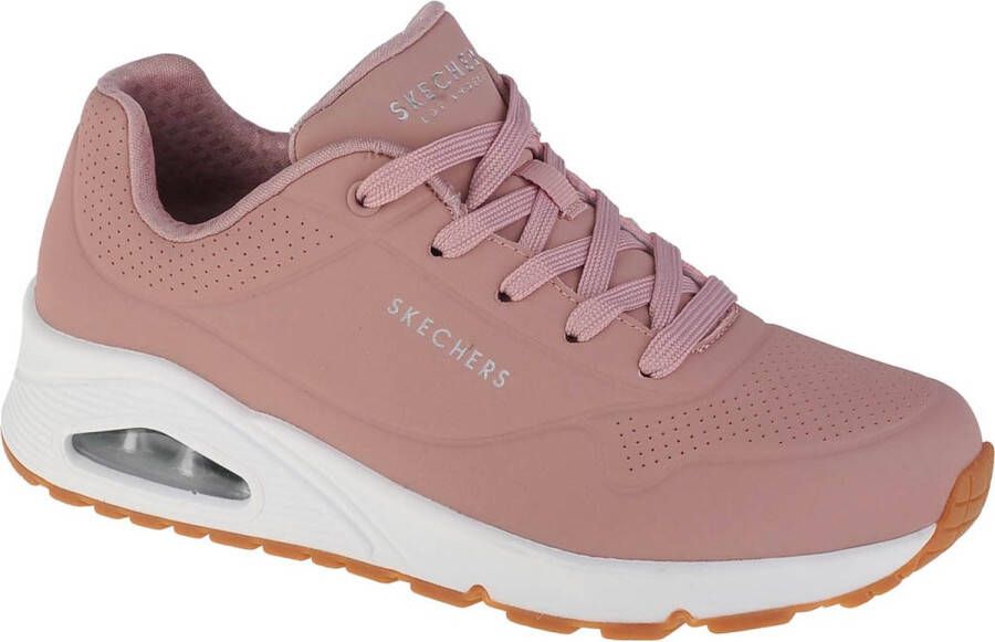 Skechers Uno-Stand on Air 73690-BLSH Vrouwen Roze Sneaker