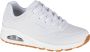Skechers Uno-Stand on Air 73690-WHT Vrouwen Wit Sneakers - Thumbnail 2