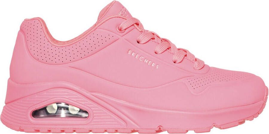 Skechers Sneakers met sleehak Uno Stand on Air vrijetijdsschoen lage schoen veterschoen met fijne perforatie