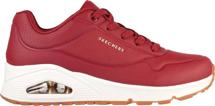 Skechers Uno -Stand On Air Dames Sneakers Burgundy