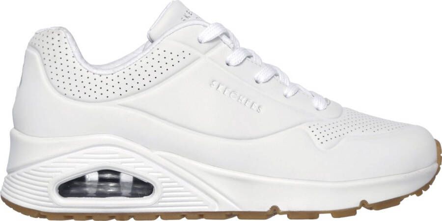 Skechers Sneakers Street Uno Stand on Air in eenvoudige look vrijetijdsschoen lage schoen veterschoen