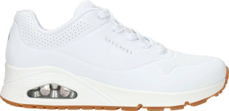Skechers Sneakers Street Uno Stand on Air in eenvoudige look vrijetijdsschoen lage schoen veterschoen