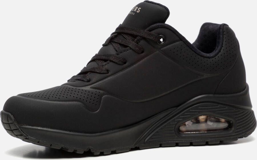 Skechers Uno Stand On Air Dames Sneakers Zwart