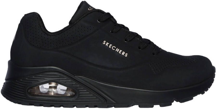 Skechers Uno Stand On Air Dames Sneakers Zwart