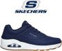 Skechers Zachte en dempende sneakers met luchtkussen hiel Blauw Heren - Thumbnail 1