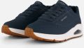 Skechers Sneakers Uno Stand on Air Vrijetijdsschoen lage schoen veterschoen met air-cooled memory foam - Blauw
