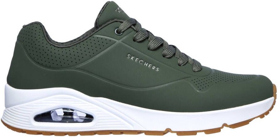 Skechers Uno Stand On Air Heren Sneakers Olijfgroen
