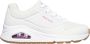 Skechers Uno Stand On Air Meisjes Sneakers White Hot Pink - Thumbnail 1
