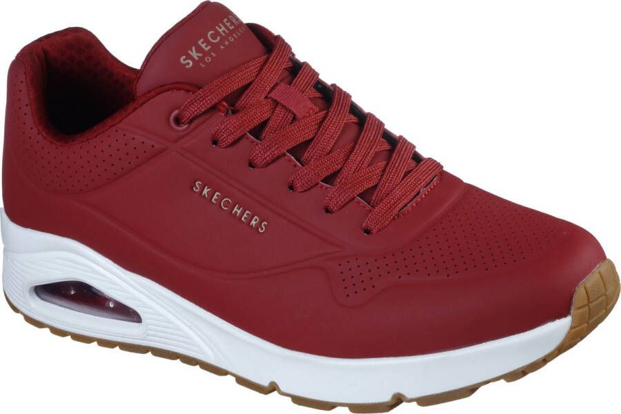 Skechers Uno Stand On Air Heren Sneakers Rood