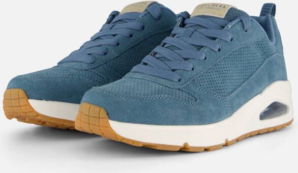 Skechers Uno Stand On Air sneakers blauw Suede Heren