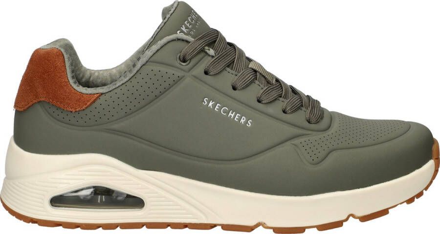 Skechers Sneakers UNO-SUITED ON AIR vrijetijdsschoen lage schoen veterschoen met modieuze sleehak
