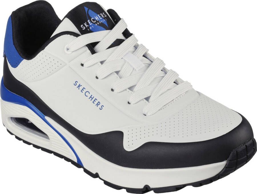 Skechers Uno Timeline wit blauw sneakers (232347 WBL)