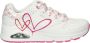 Skechers Uno Twin Hearts dames sneaker Wit multi - Thumbnail 1