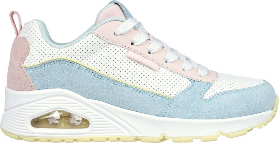 Skechers Uno 2 Much Fun sneakers blauw Suede Dames
