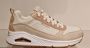 Skechers Uno Two Much Fun Dames Sneakers Taupe Zand - Thumbnail 5