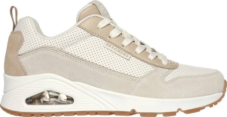 Skechers Uno Two Much Fun Dames Sneakers Taupe;Zand