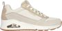 Skechers Uno Two Much Fun Dames Sneakers Taupe;Zand - Thumbnail 1