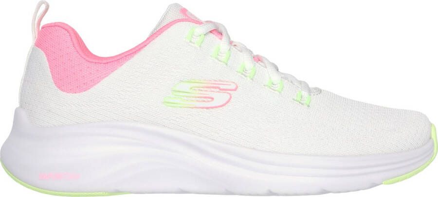 Skechers Vapor Foam Dames Instappers Wit;Roze