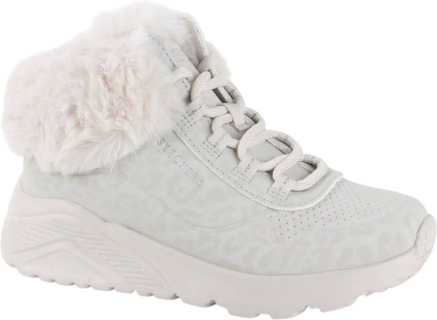 Skechers Veterboot 310362L NAT UNO Lite Cozy Leopard Natural