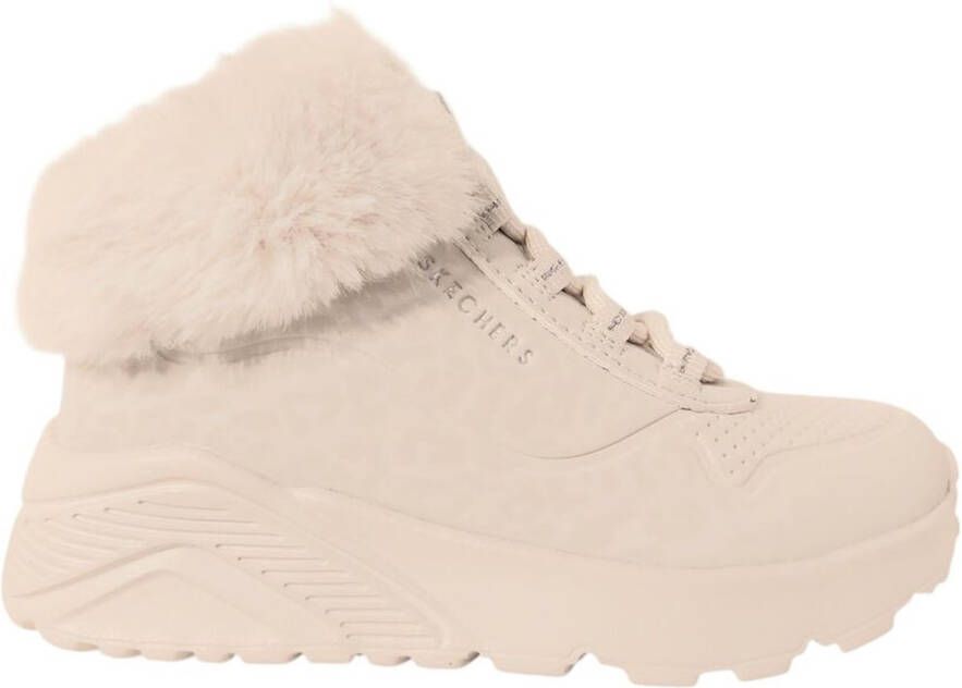 Skechers Veterboot 310362L NAT UNO Lite Cozy Leopard Natural