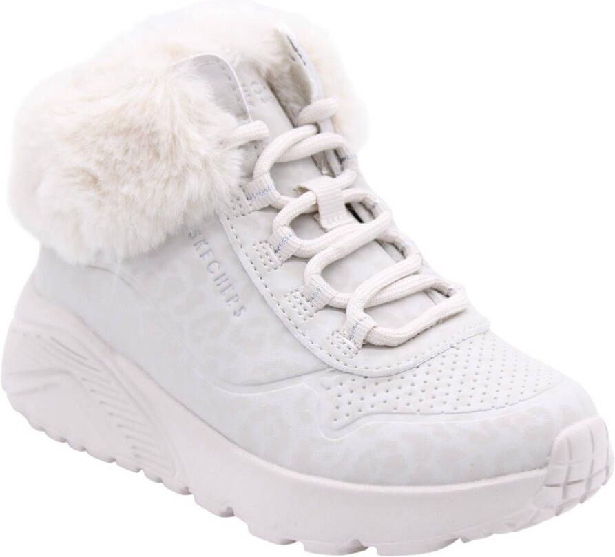 Skechers Veterboot 310362L NAT UNO Lite Cozy Leopard Natural