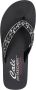 Skechers Vinyasa Butterfly Kiss Dames Slippers Zwart - Thumbnail 1
