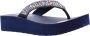 Skechers Vinyasa Wild Daisies Dames Slippers Navy - Thumbnail 1