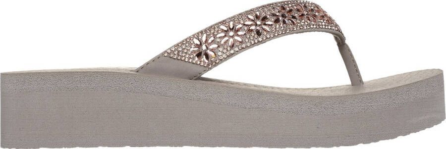 Skechers Vinyasa Wild Daisies Vegan slipper Beige Dames