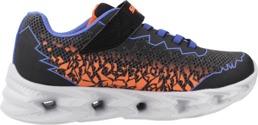 Skechers Vortex 2.0 Zorento Jongens Sneakers Zwart Blauw Oranje
