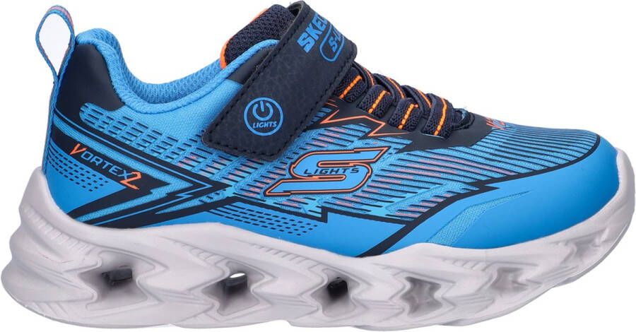 Skechers Vortex jongens klittenbandschoen Blauw