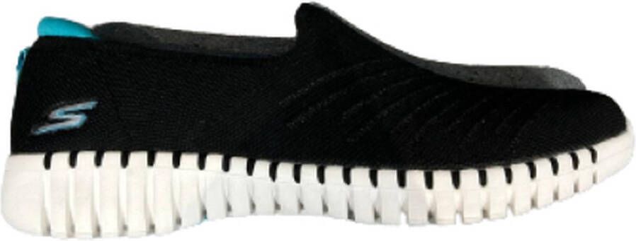 Skechers GO WALK Smart Sunday Brunch Dames Slip-On Sneakers Schoenen Zwart 124315-BKTQ - Foto 4