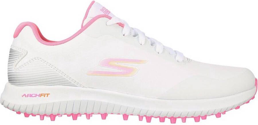 Skechers Waterdichte Golf schoenen Dames Go Golf Max 2 Wit Multi roze vrouwen