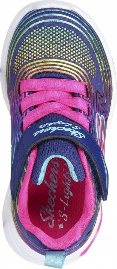 Skechers S Lights: Wavy Beams 302338N-NVMT voor Marineblauw Sneakers Sportschoenen