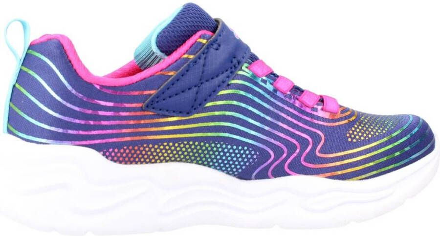 Skechers S Lights: Wavy Beams 302338N-NVMT voor Marineblauw Sneakers Sportschoenen - Foto 3