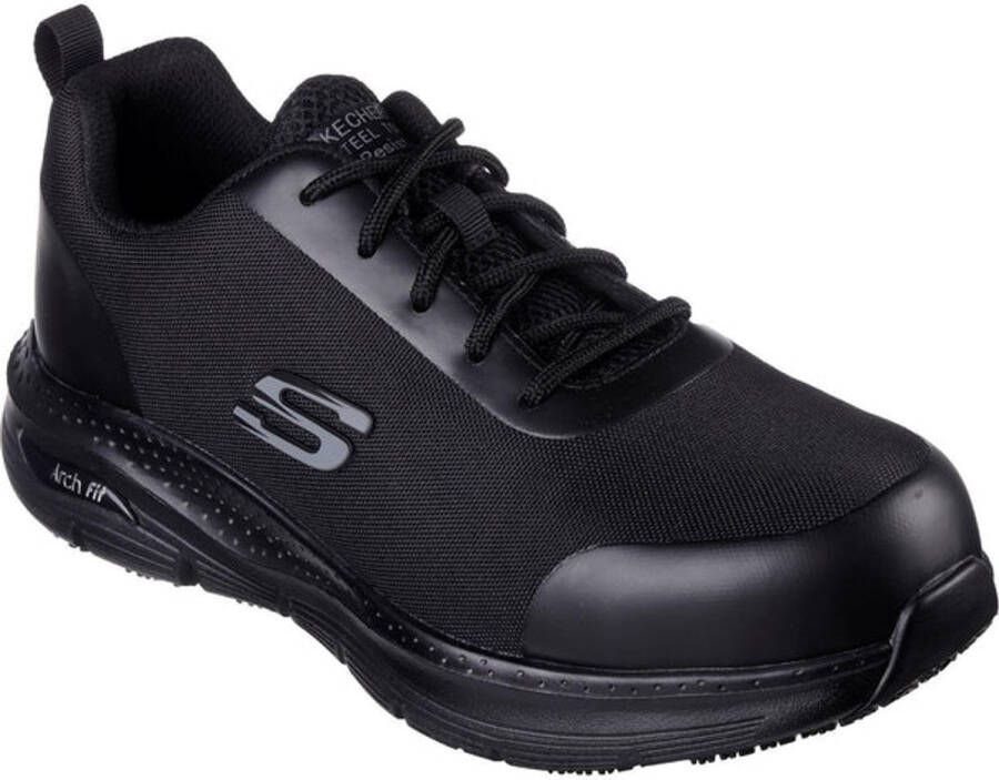 Skechers Werkschoenen Arch Fit SR Ringstap 200086E BBK Zwart