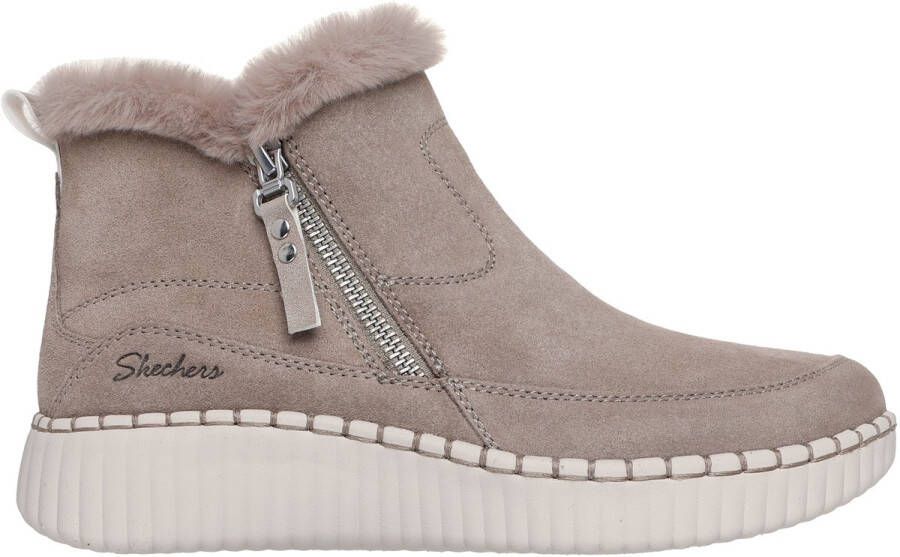 Skechers Wilshire Blvd Fresh Zip Dames Laarzen Beige