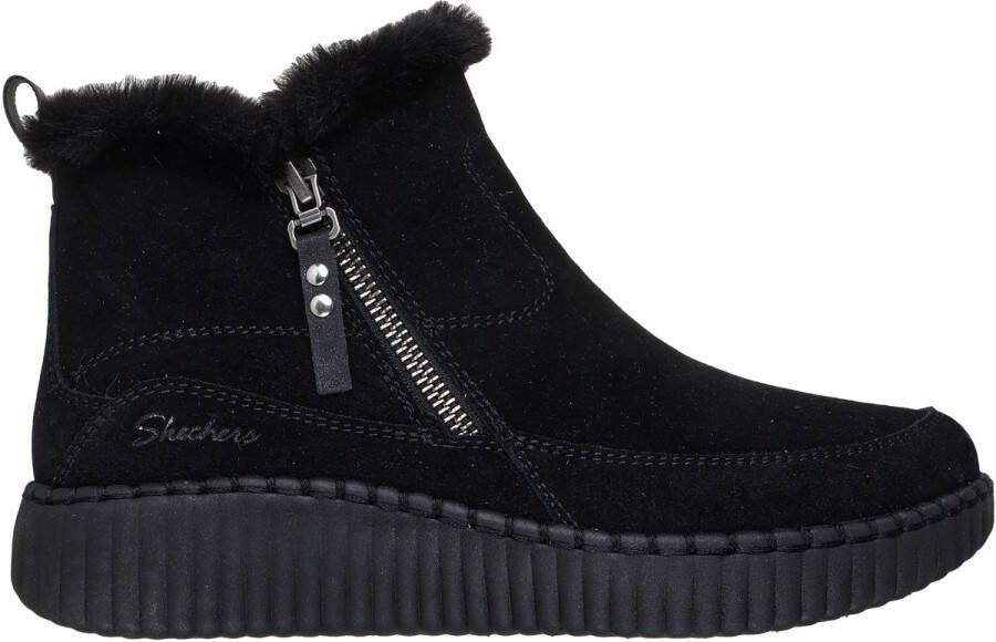 Skechers Wilshire Blvd Fresh Zip Dames Laarzen Zwart
