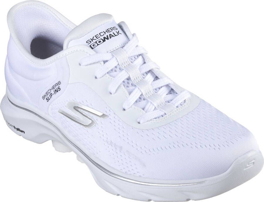 Skechers Witte Sneaker Slip-ins
