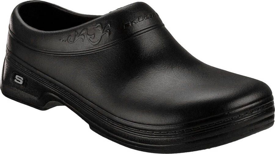 Skechers Womens Work OSWALD CLARA klompen en muiltjes damesschoenen zwart