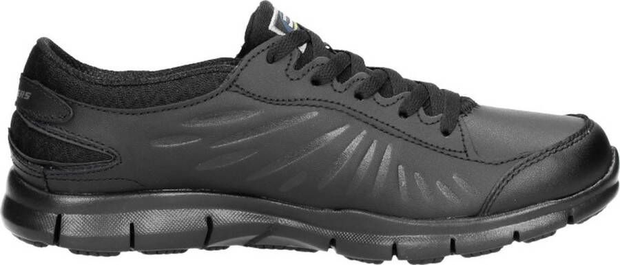Skechers Werkschoenen Eldred veterschoenen Veterschoen voor de horeca met dempende memory foam binnenzool
