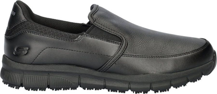 Skechers Work Nampa Groton heren instapschoen Zwart