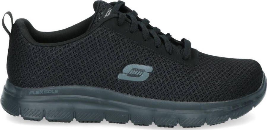 Skechers Work Relaxed Fit sneakers zwart Textiel